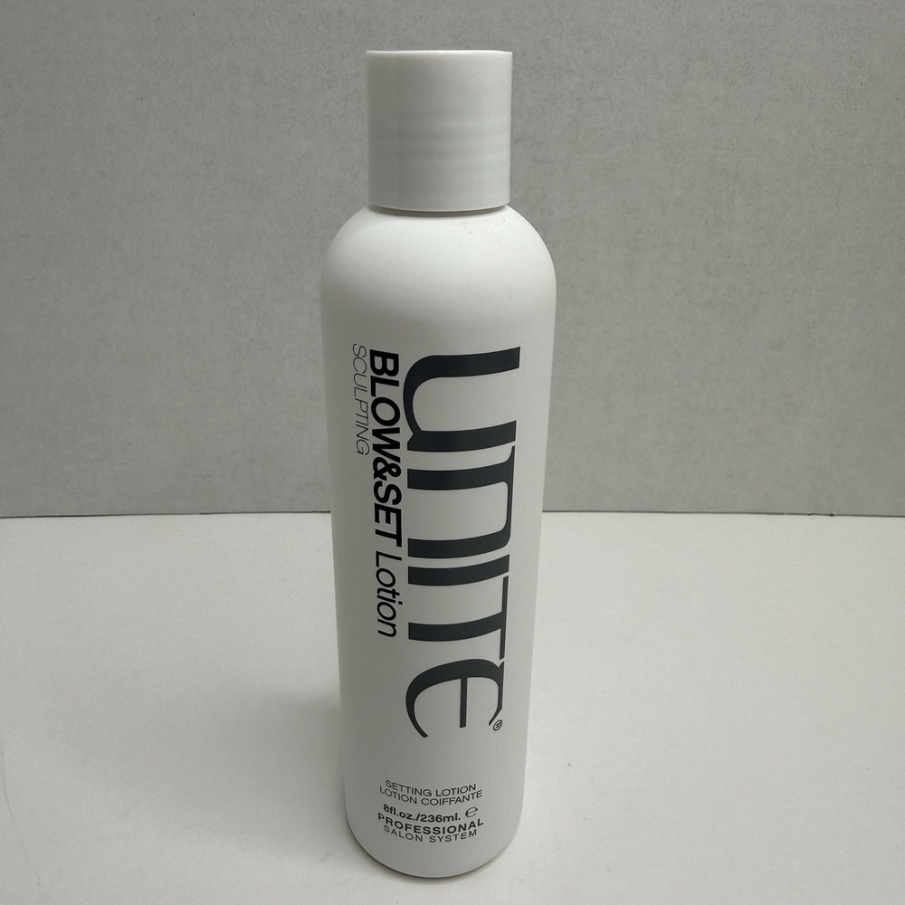 UNITE Blow & Set Lotion 8oz Sculpting Styling Lotion Heat Activated New